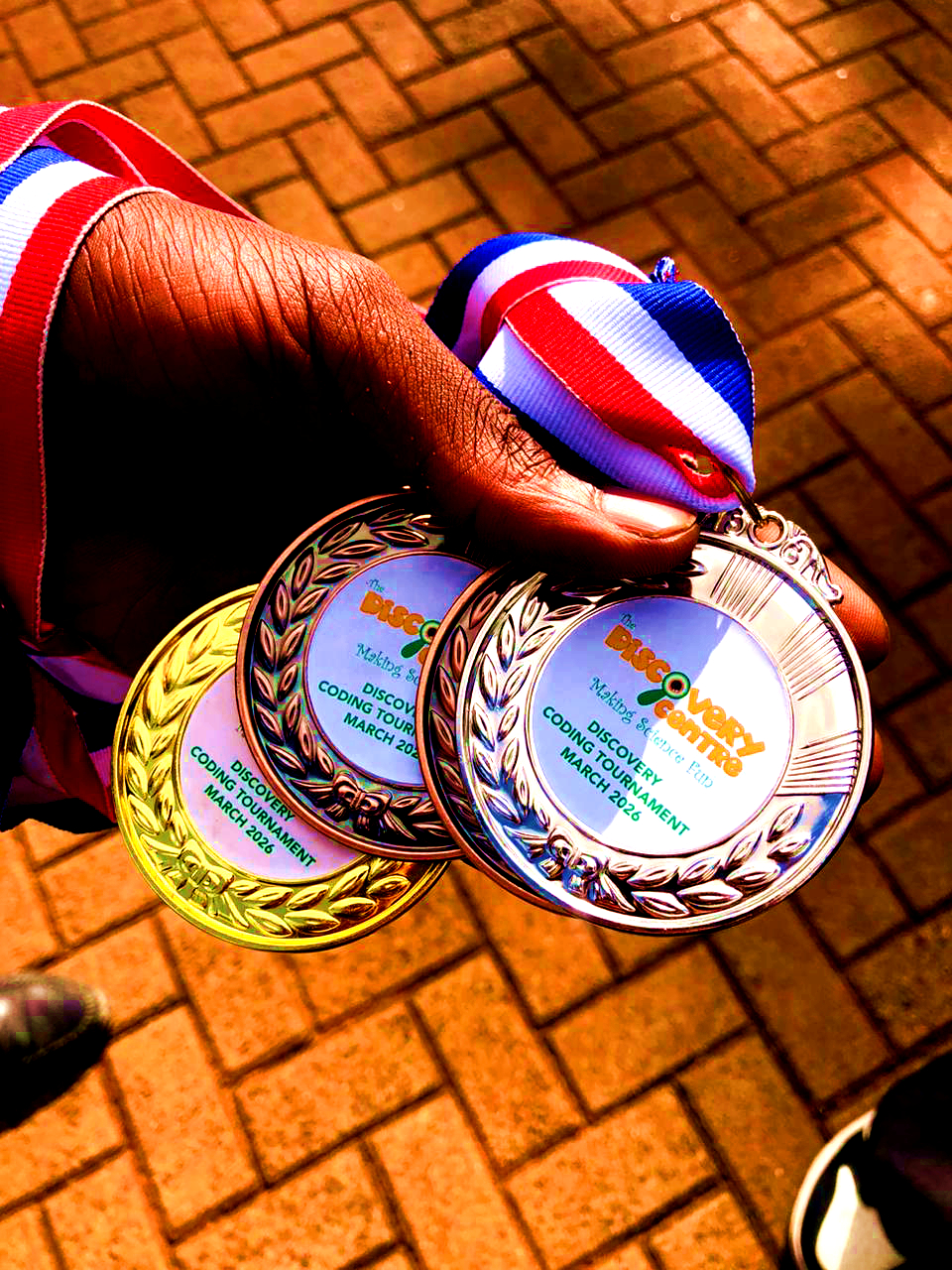 Gold, silver and bronze medals